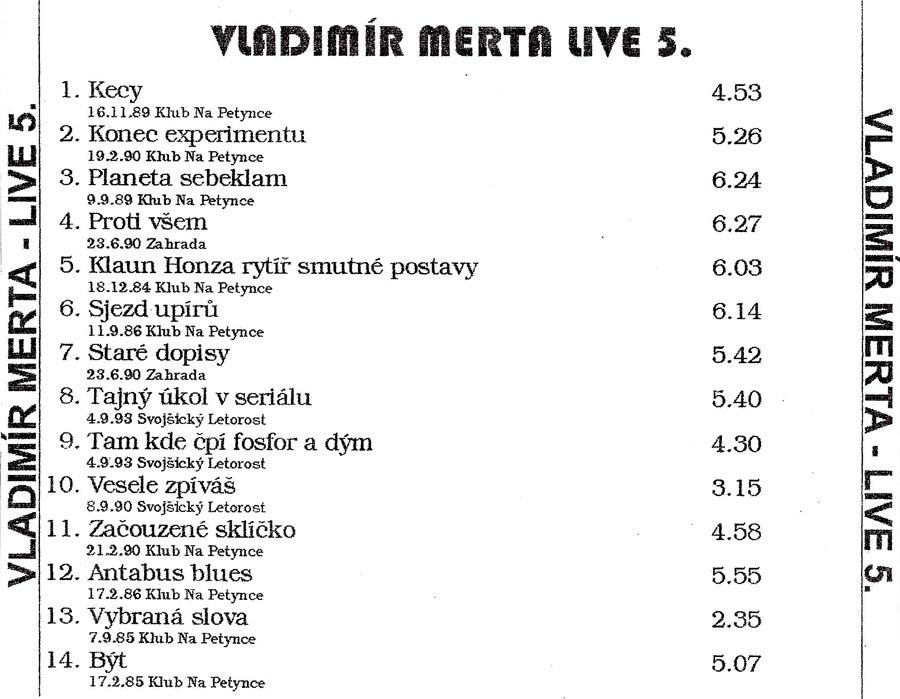 VLADIMR MERTA - LIVE 5