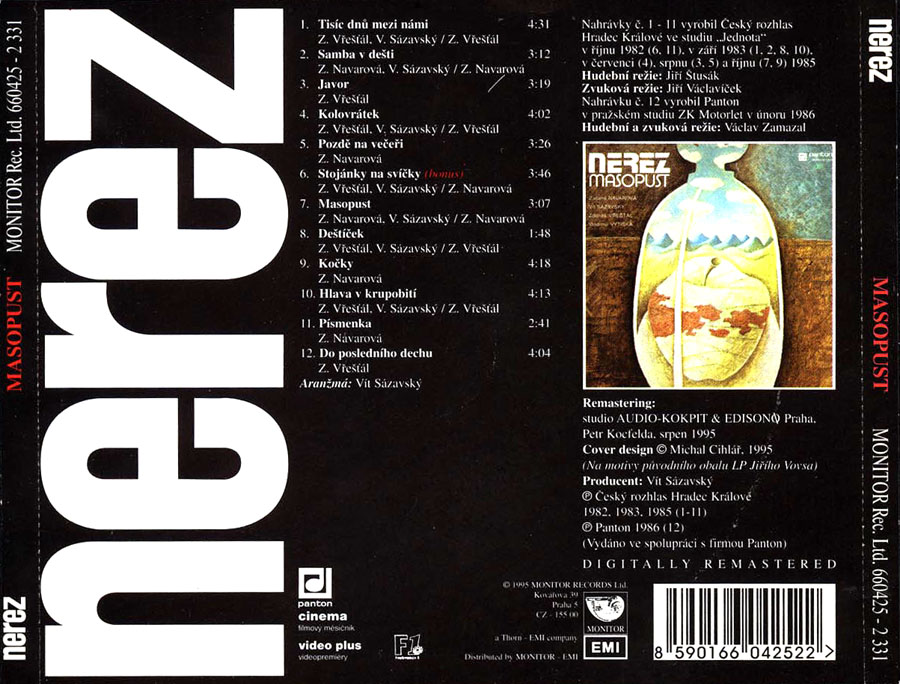 NEREZ - MASOPUST CD