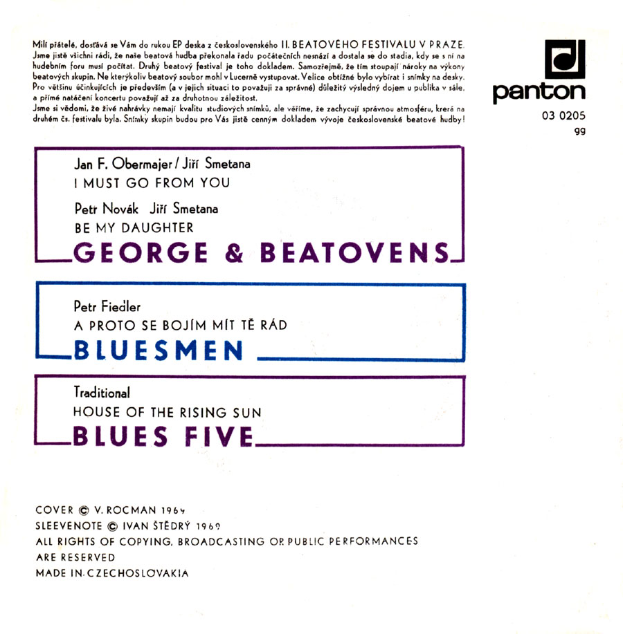 Blues Five - 2. eskoslovensk Beat-festival - House Of The Rising Sun 2