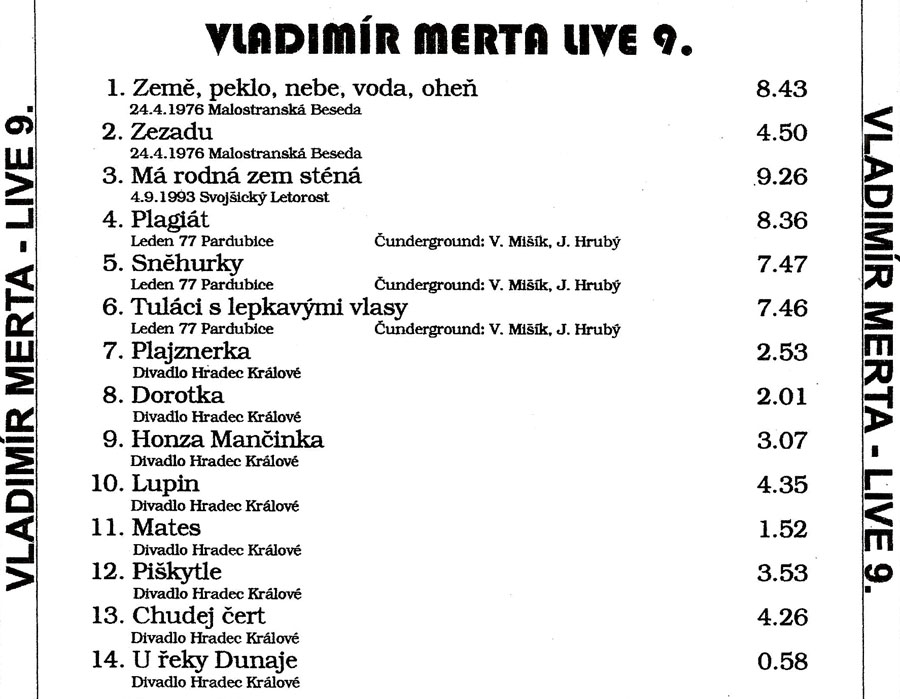 VLADIMR MERTA - LIVE 9