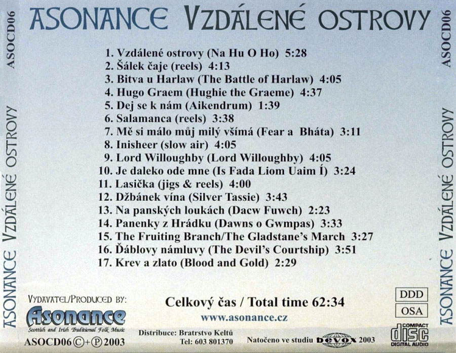 ASONANCE - VZDLEN OSTROVY