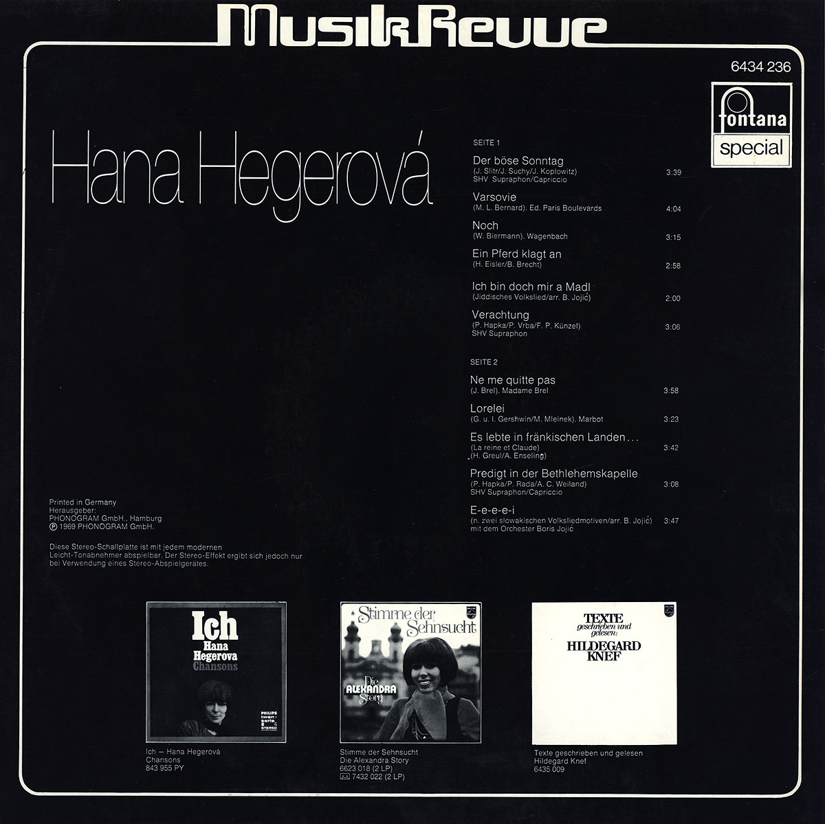 HANA HEGEROVÁ - MUSIC REVUE 2