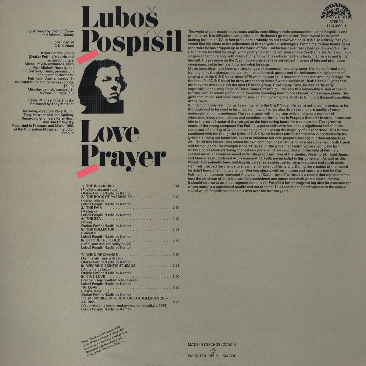 LUBO POSP͊IL - LOVE PRAYER