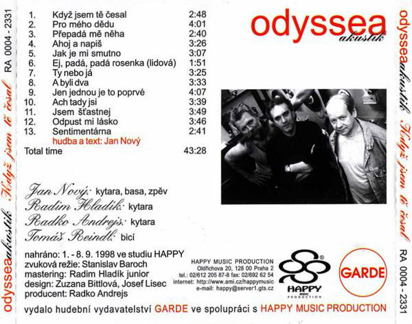 ODYSSEA AKUSTIK & RADIM HLADK - KDY JSEM T ESAL    2