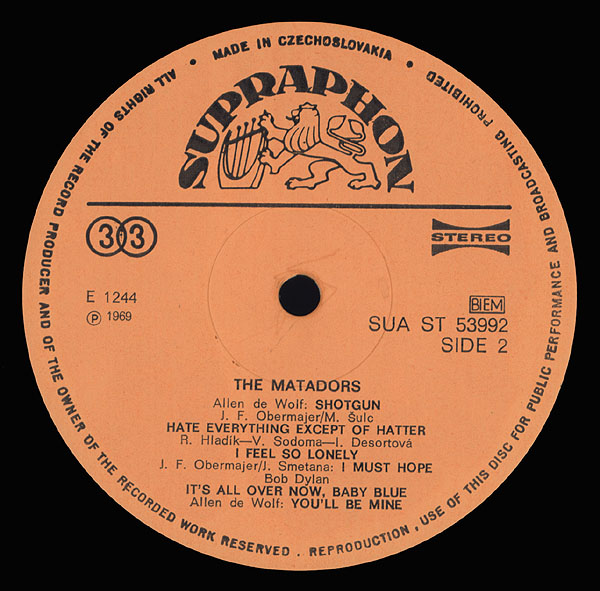 THE MATADORS - THE MATADORS (ARTIA) 4