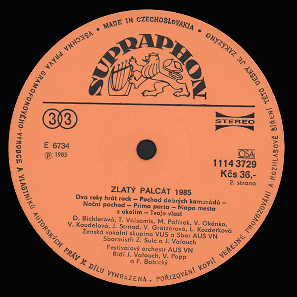 ZLAT PALCT 1985