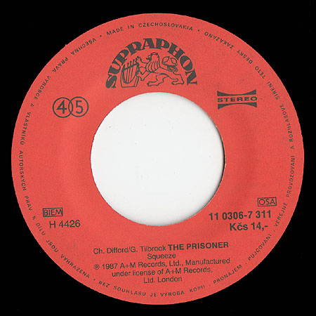EDICE DISKOTKA 105 : Squeeze - Hourglass / The Prisoner